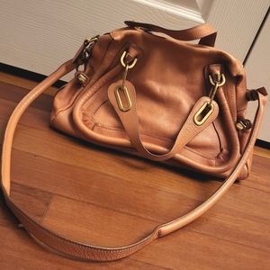 Chloe Top Handle Leather Medium Paraty Bag